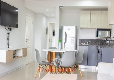 Departamento en venta 3 ambientes en Zentiva, Pinamar con parrilla